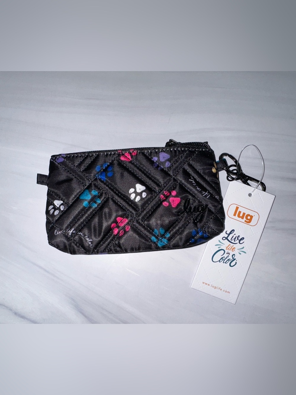 Lug Metro XL ID pouch Paws Black NEW